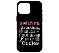 Carcasa para iPhone 16 Pro MAX Cool Quilting Grandma for Stylish Creative Crafty Grandmas