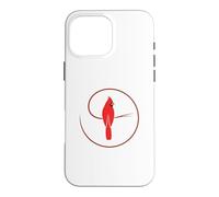 Carcasa para iPhone 16 Pro MAX Cool Red Cardinal Bird Animal Wildlife Nature Gift Hombres Mujeres