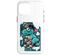 Carcasa para iPhone 16 Pro MAX Cool Skate Dino Baby Dinosaur Cartoon for Kids