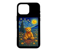 Carcasa para iPhone 16 Pro MAX Cool Teddy Bear in The Starry Night Painting Concept Art