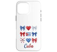Carcasa para iPhone 16 Pro MAX Coquette Cuba Flag Cuban Girls