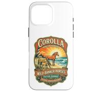 Carcasa para iPhone 16 Pro MAX Corolla Wild Banker Caballos Carolina del Norte Outer Banks