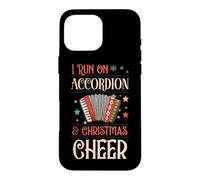 Carcasa para iPhone 16 Pro MAX Corro en acordeón y Navidad Cheer Matching X-Mas Squad