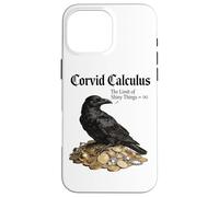 Carcasa para iPhone 16 Pro MAX Córvid Calculus Cuervo Cosas Brillantes Infinity Matemáticas Juego de Palabras