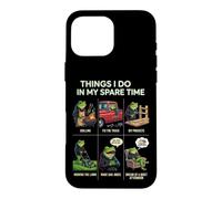 Carcasa para iPhone 16 Pro MAX Cosas Que Hago en mi Tiempo Libre Papá Humor asando a Funny Frog