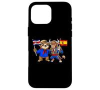 Carcasa para iPhone 16 Pro MAX Costa Rica España Raíces Bandera Costarricense Español