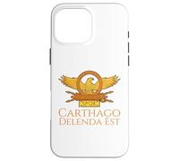 Carcasa para iPhone 16 Pro MAX Cotización Latina de la Antigua Roma SPQR Eagle - Carthago Delenda EST