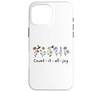 Carcasa para iPhone 16 Pro MAX Count it All Joy of The Lord Christian Bible Verse James 1:2