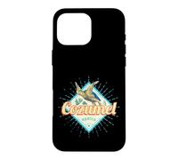 Carcasa para iPhone 16 Pro MAX Cozumel Isla México Retro Tortuga Vintage Yucatán Recuerdo