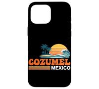Carcasa para iPhone 16 Pro MAX Cozumel México Vintage Sunset Island