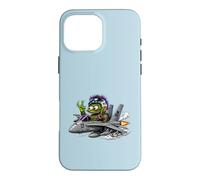 Carcasa para iPhone 16 Pro MAX Crazy Monster Fighter Piloto Jet Cartoon Aviación Arte