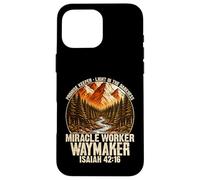 Carcasa para iPhone 16 Pro MAX Creador de promesas Isaías 42 16 Fe Cristiana