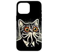 Carcasa para iPhone 16 Pro MAX Cthulhu Cat Encounter Cosmic Mythos Felino
