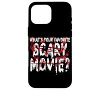 Carcasa para iPhone 16 Pro MAX ¿Cuál es tu película de Miedo Favorita Película de Terror Halloween