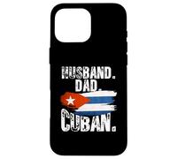Carcasa para iPhone 16 Pro MAX Cuba Flag Pride DNA Cuban Husband Dad Love Proud Fathers Day
