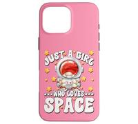 Carcasa para iPhone 16 Pro MAX Cute Astronaut GNOME Graphic For Just A Girl Who Loves Space