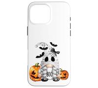 Carcasa para iPhone 16 Pro MAX Cute Boo Ghost GNOME For Girls Halloween Bats and Pumpkin