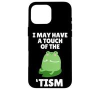 Carcasa para iPhone 16 Pro MAX Cute Frog Toad Touch of The Tism Autism Awareness
