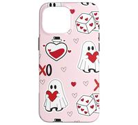 Carcasa para iPhone 16 Pro MAX Cute Ghost Valentines XOXO Heart Dice Spooky