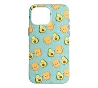 Carcasa para iPhone 16 Pro MAX Cute Girls Funny Anime Kawaii Food Avocado Toast Bread Lover