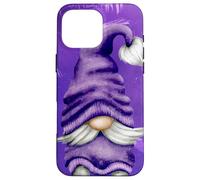 Carcasa para iPhone 16 Pro MAX Cute GNOME Graphic For Gardener and Spring and Summer Purple