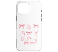 Carcasa para iPhone 16 Pro MAX Cute Gymnastics Bows Aesthetic Gymnast Lover Design