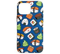 Carcasa para iPhone 16 Pro MAX Cute Kawaii Kids Womens Girls Cartoon Pattern Sushi Lover