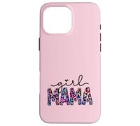 Carcasa para iPhone 16 Pro MAX Cute Pink Leopard Mom Design For Women and Proud Girl Mama