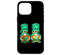 Carcasa para iPhone 16 Pro MAX Cute Shamrock and Horseshoe For St. Patricks Day GNOME Funny