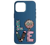 Carcasa para iPhone 16 Pro MAX Cute Teacher Graphic For Women and Worlds Best Teacher Mom