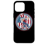 Carcasa para iPhone 16 Pro MAX Dabbing Uncle Sam America Flag Patriotic 4th of July