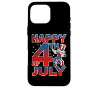 Carcasa para iPhone 16 Pro MAX Dabbing Uncle Sam America Flag Patriotic 4th of July