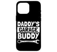 Carcasa para iPhone 16 Pro MAX Daddy'S Garage Buddy, Amante de los Coches, mecánico, Garaje, tío