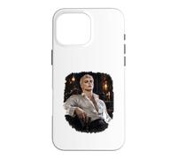 Carcasa para iPhone 16 Pro MAX Dark Fantasy Vampiro Masculino, Romance, FAE, Corte, Plata