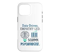 Carcasa para iPhone 16 Pro MAX Data-Driven Empathy-Led School Psychologist Brain Graphic