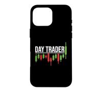Carcasa para iPhone 16 Pro MAX Day Trader - Estilo gráfico de negociación de acciones desgastadas