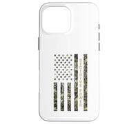 Carcasa para iPhone 16 Pro MAX Decisive Power USA American Flag Camouflage Distressed