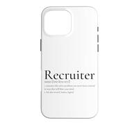 Carcasa para iPhone 16 Pro MAX Definición de reclutador Contratación Divertida Adquisición de Talento de recursos Humanos
