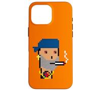 Carcasa para iPhone 16 Pro MAX Degen Smokers Club #503 NFT Generative Pixel Art Ravencoin