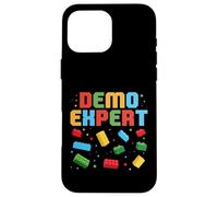 Carcasa para iPhone 16 Pro MAX Demo Expert Building Block Ladrillo Constructor de Ladrillos