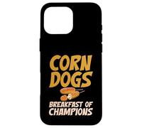 Carcasa para iPhone 16 Pro MAX Desayuno de Campeones Corn Dog