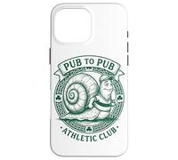 Carcasa para iPhone 16 Pro MAX Día de San Patricio Irish Snail Pub To Pub Slow & Steady