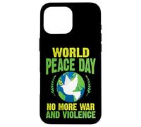 Carcasa para iPhone 16 Pro MAX Día Mundial de la Paz No más Guerra y Violencia Paz