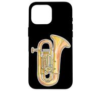 Carcasa para iPhone 16 Pro MAX Dibujos Animados Tuba Jazz Music