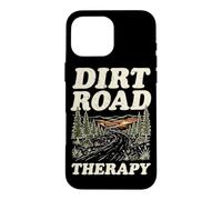Carcasa para iPhone 16 Pro MAX Dirt Road Therapy Bosque Al Aire Libre Senderismo Rutas Camping
