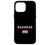 Carcasa para iPhone 16 Pro MAX Diseño de Bandera de Irak, hogar de IRQ Bagdad, Orgullo iraquí, Amo a Irak