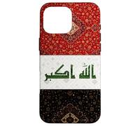 Carcasa para iPhone 16 Pro MAX Diseño de Bandera de Irak, hogar de IRQ Bagdad, Orgullo iraquí, Amo a Irak