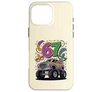 Carcasa para iPhone 16 Pro MAX Diseño de Carnaval de Mardi Gras Monster Car Truck 67