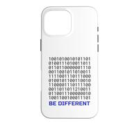 Carcasa para iPhone 16 Pro MAX Diseño de código Binario Be Different | Programador de codificación Nerd IT