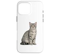 Carcasa para iPhone 16 Pro MAX Diseño de Gato MAU Egipcio Hermoso